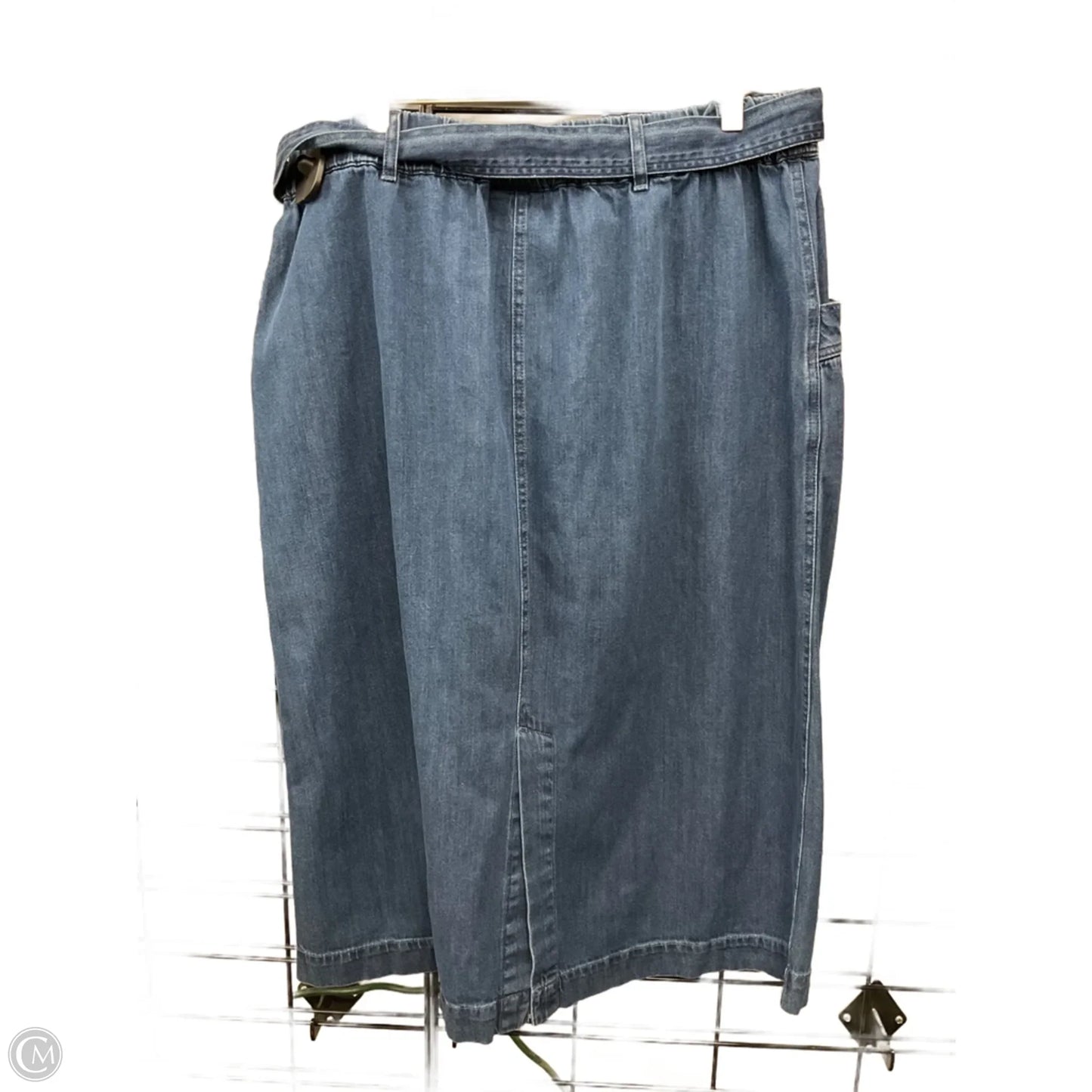 Skirt Maxi By St Johns Bay In Blue Denim, Size: Xl