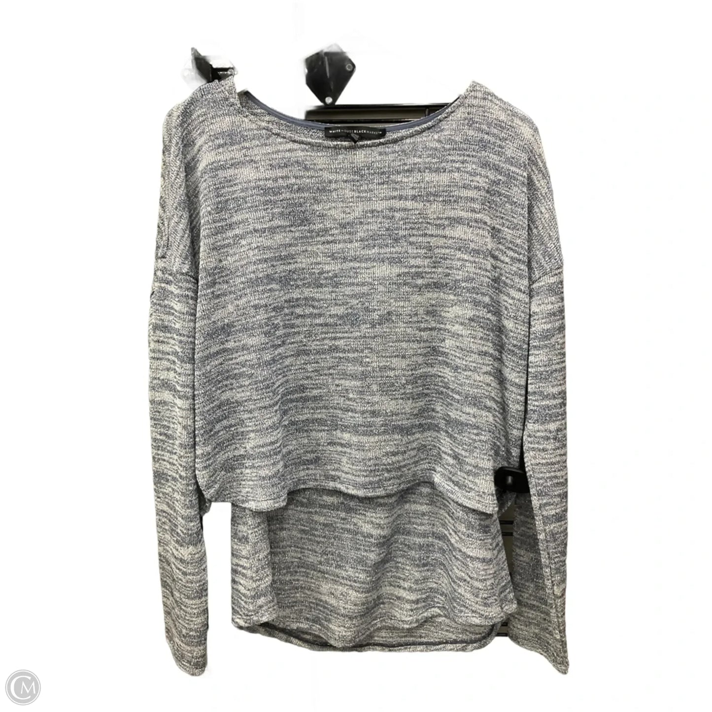 Tunic Long Sleeve By White House Black Market In Blue, Size: L