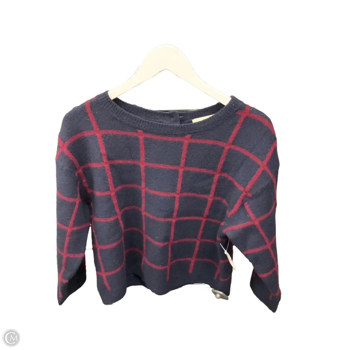 Sweater By Loft In Blue & Red, Size: Xs