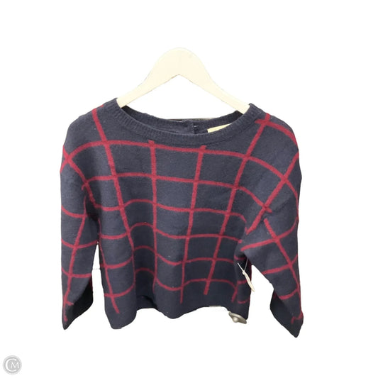 Sweater By Loft In Blue & Red, Size: Xs