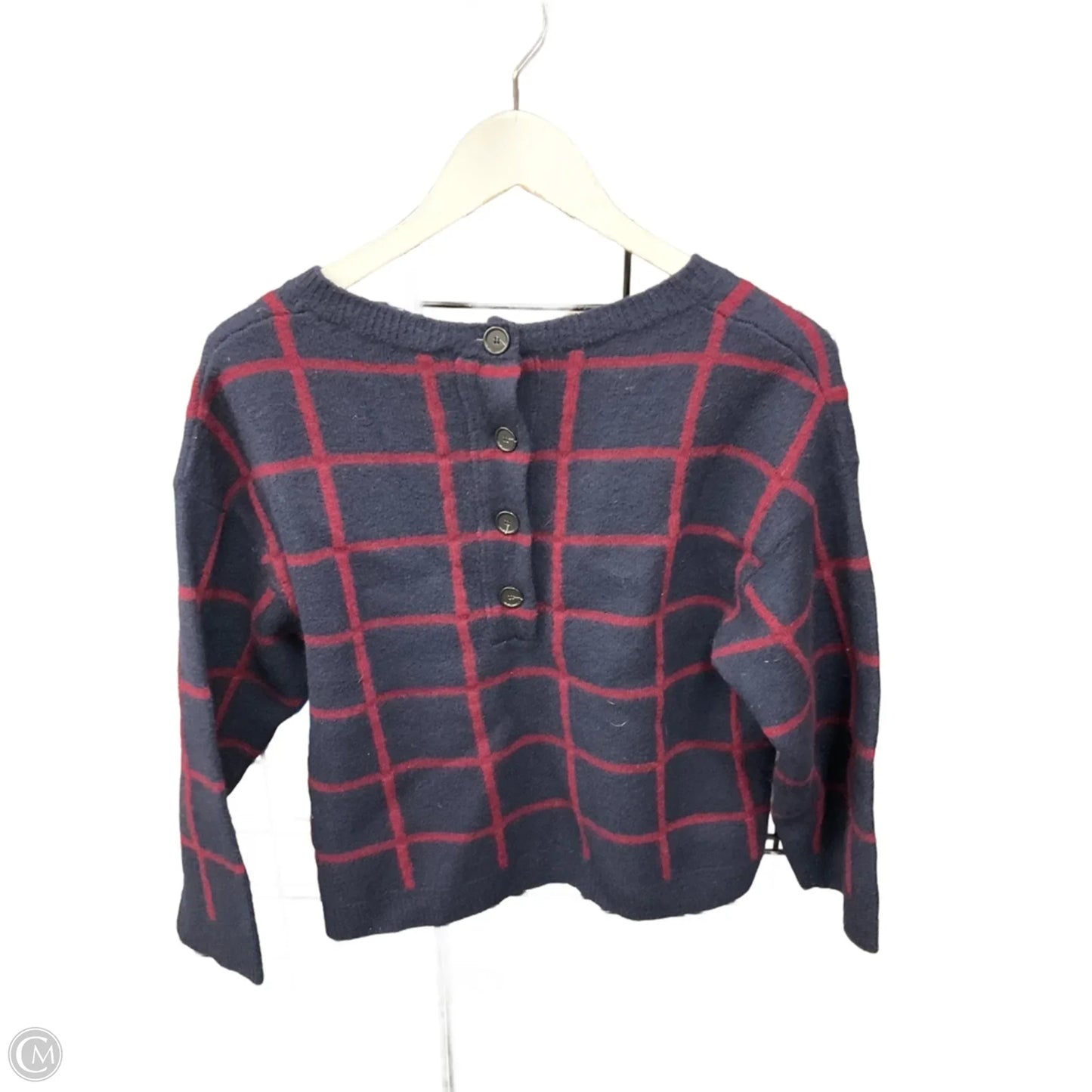 Sweater By Loft In Blue & Red, Size: Xs