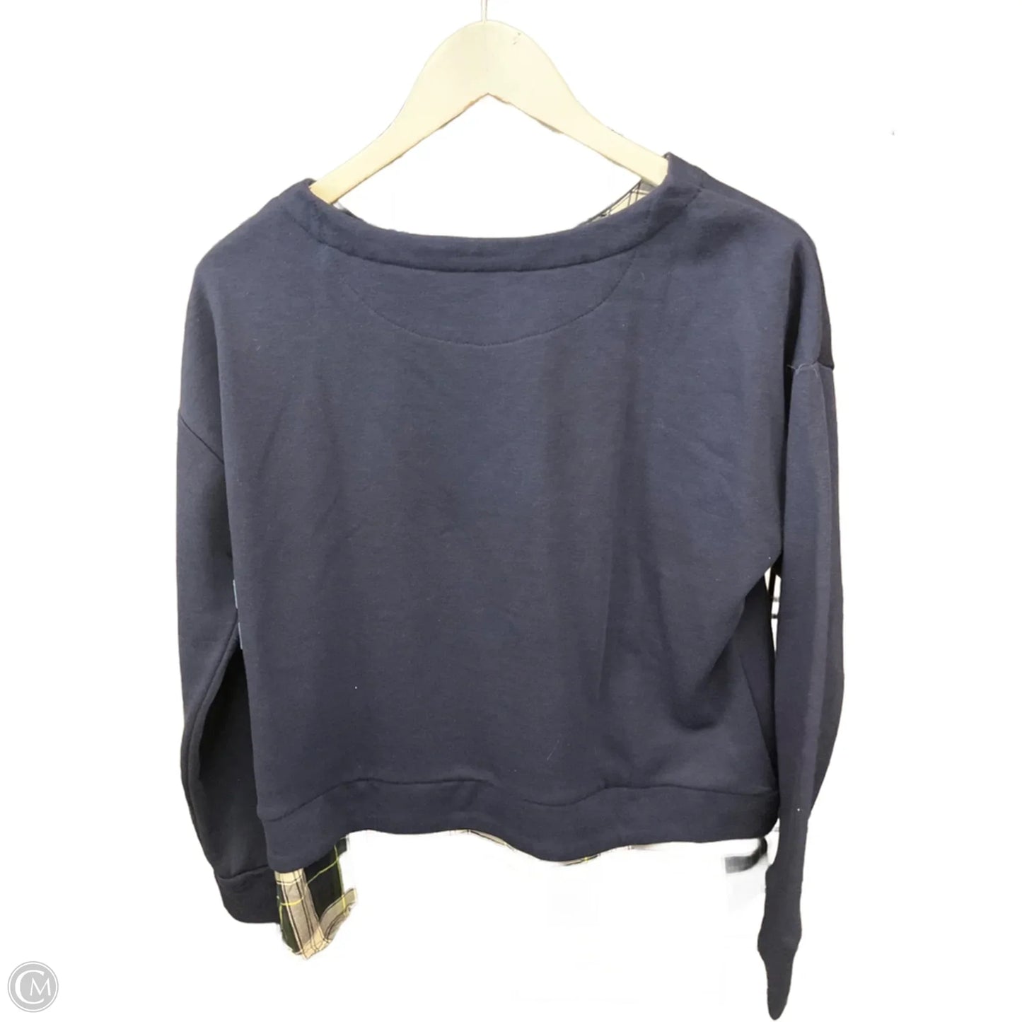 Sweatshirt Collar By Izod In Navy, Size: M