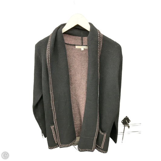 Sweater Cardigan By Clothes Mentor In Black, Size: L