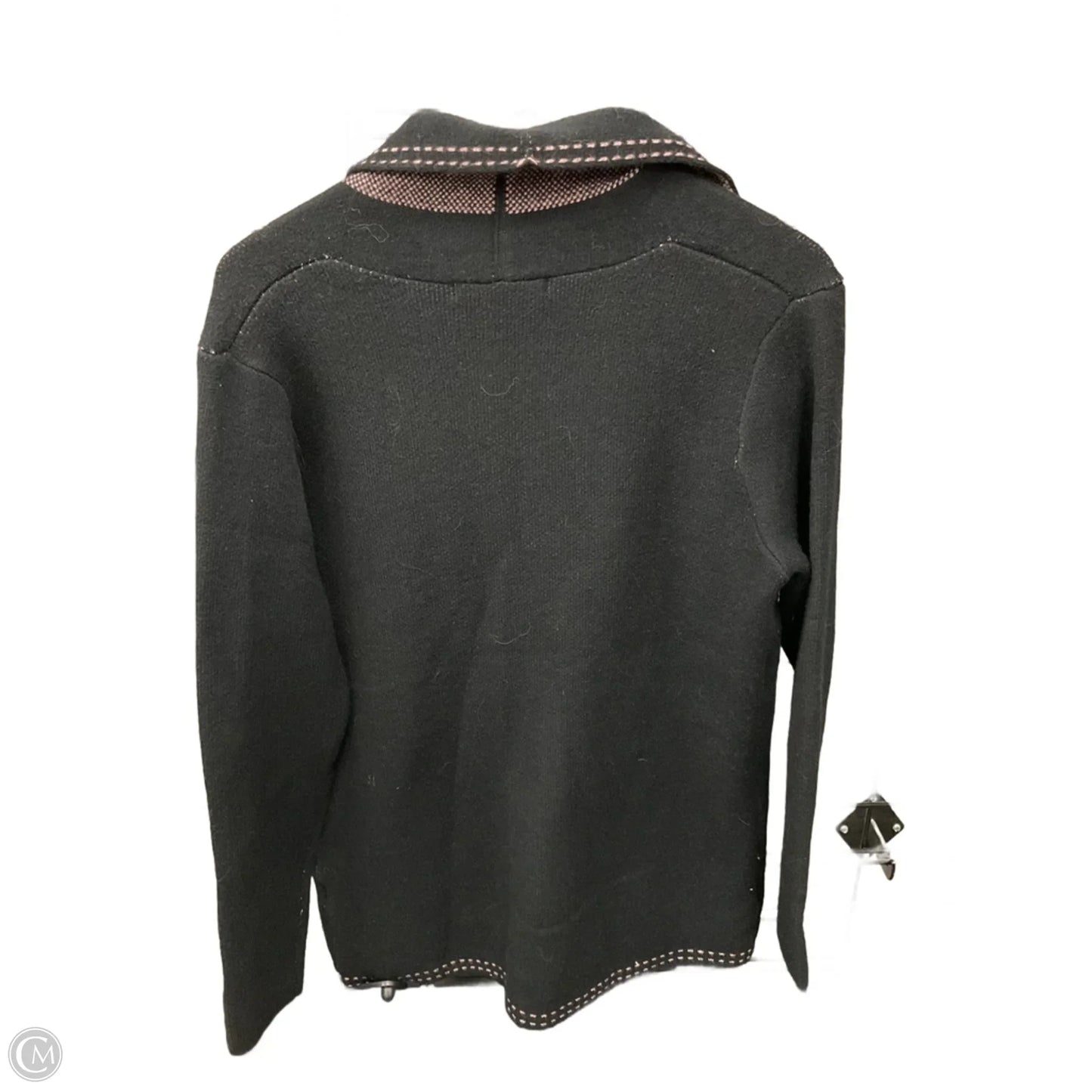 Sweater Cardigan By Clothes Mentor In Black, Size: L