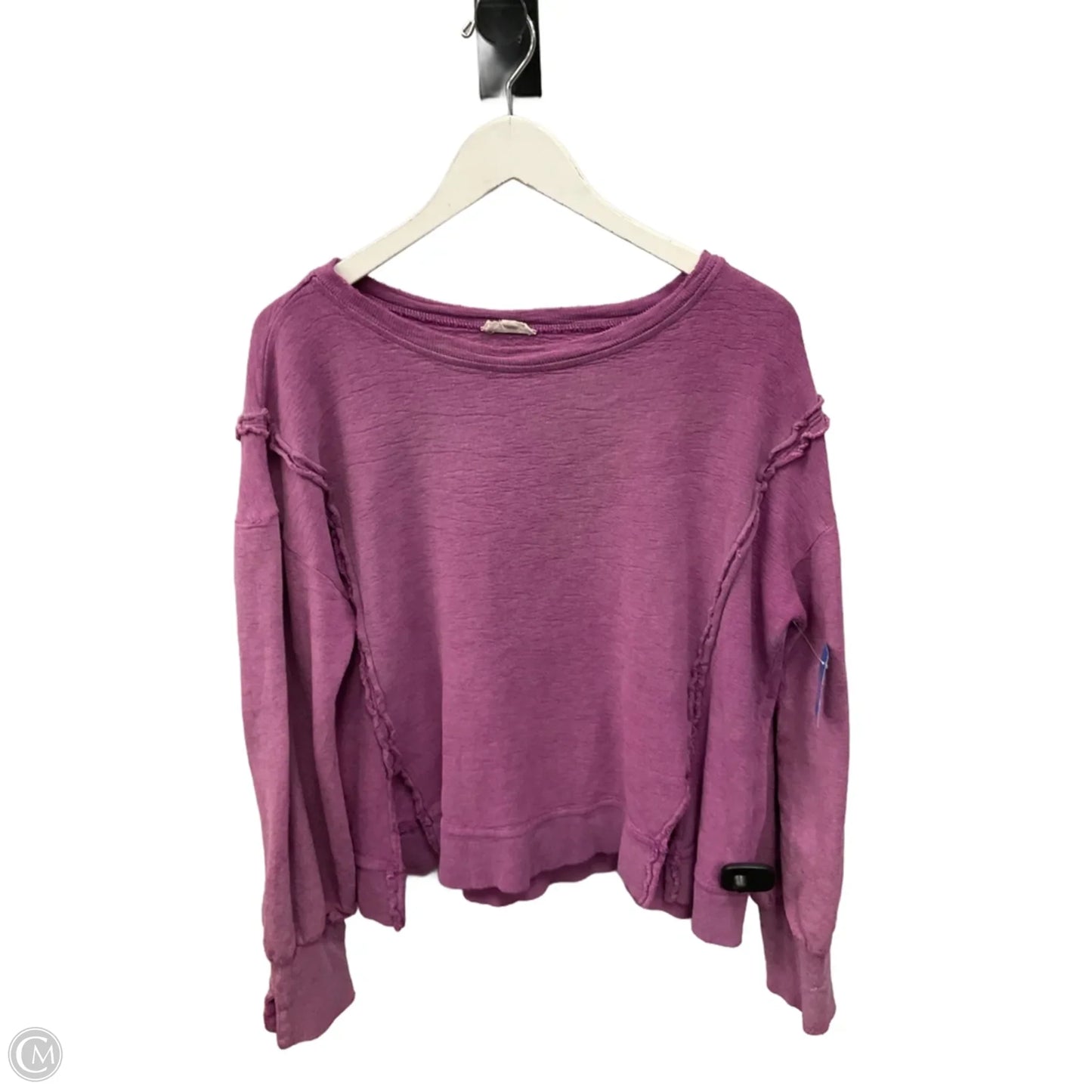 Top Long Sleeve By Easel In Purple, Size: S