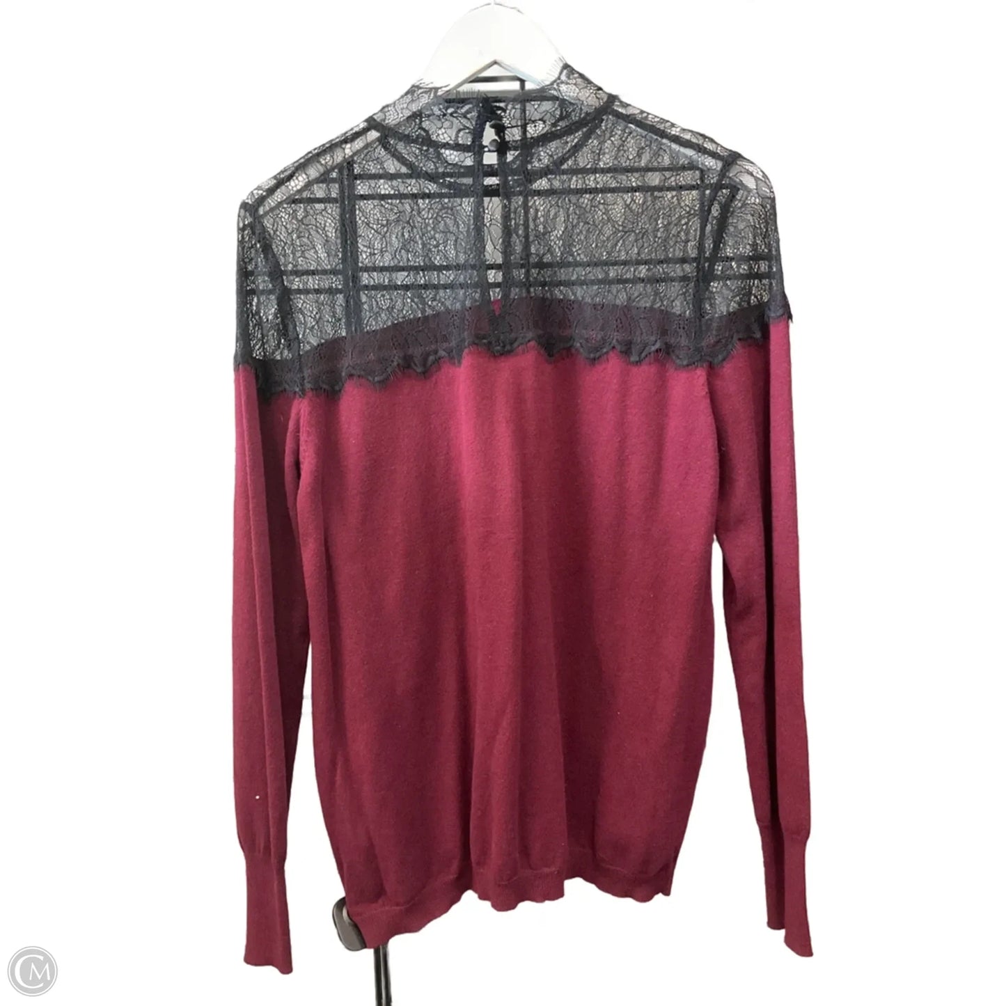 Top Long Sleeve By Jennifer Lopez In Red, Size: Xl