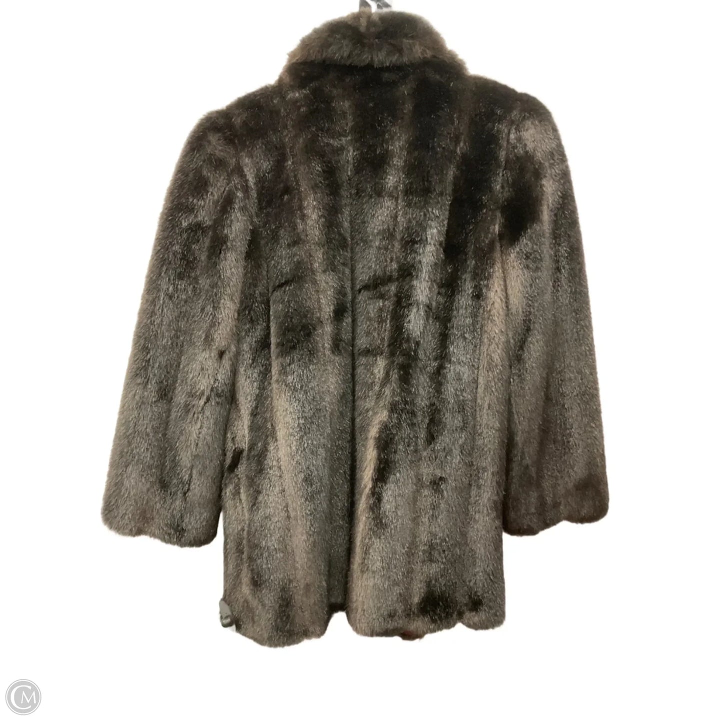 Coat Faux Fur & Sherpa By Clothes Mentor In Brown, Size: M