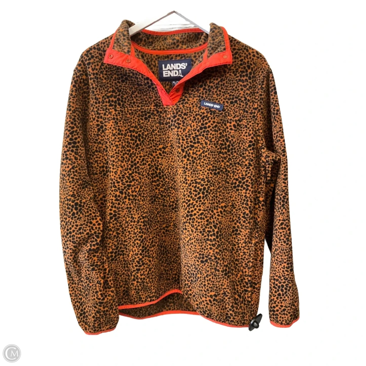 Sweatshirt Collar By Lands End In Animal Print, Size: Xl