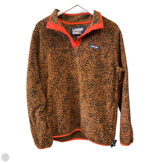 Sweatshirt Collar By Lands End In Animal Print, Size: Xl