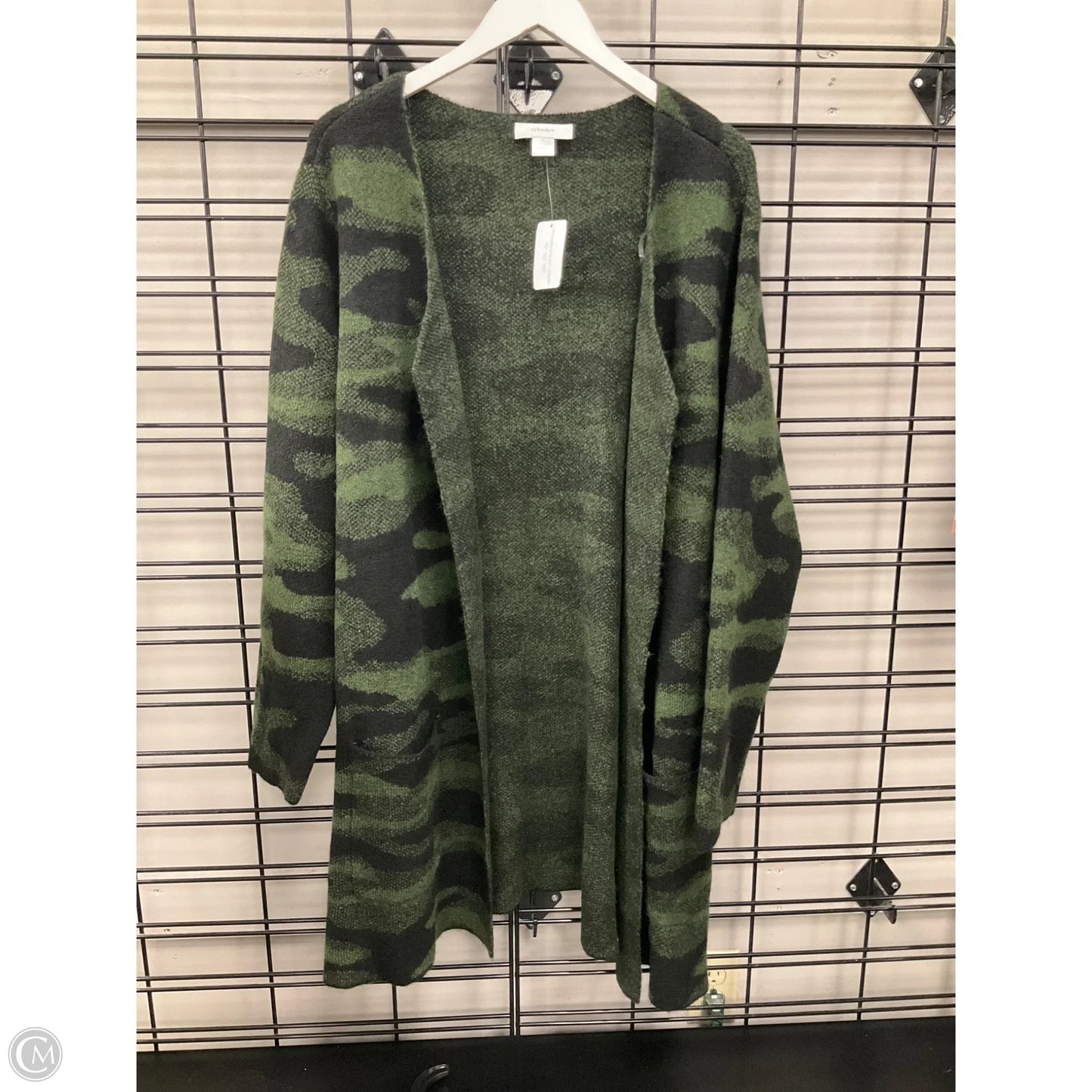 Sweater Cardigan By Cj Banks In Green, Size: 1x