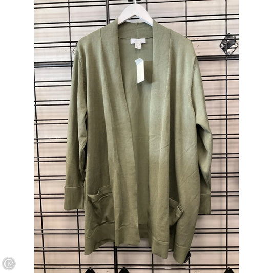 Sweater Cardigan By Cj Banks In Green, Size: 2x