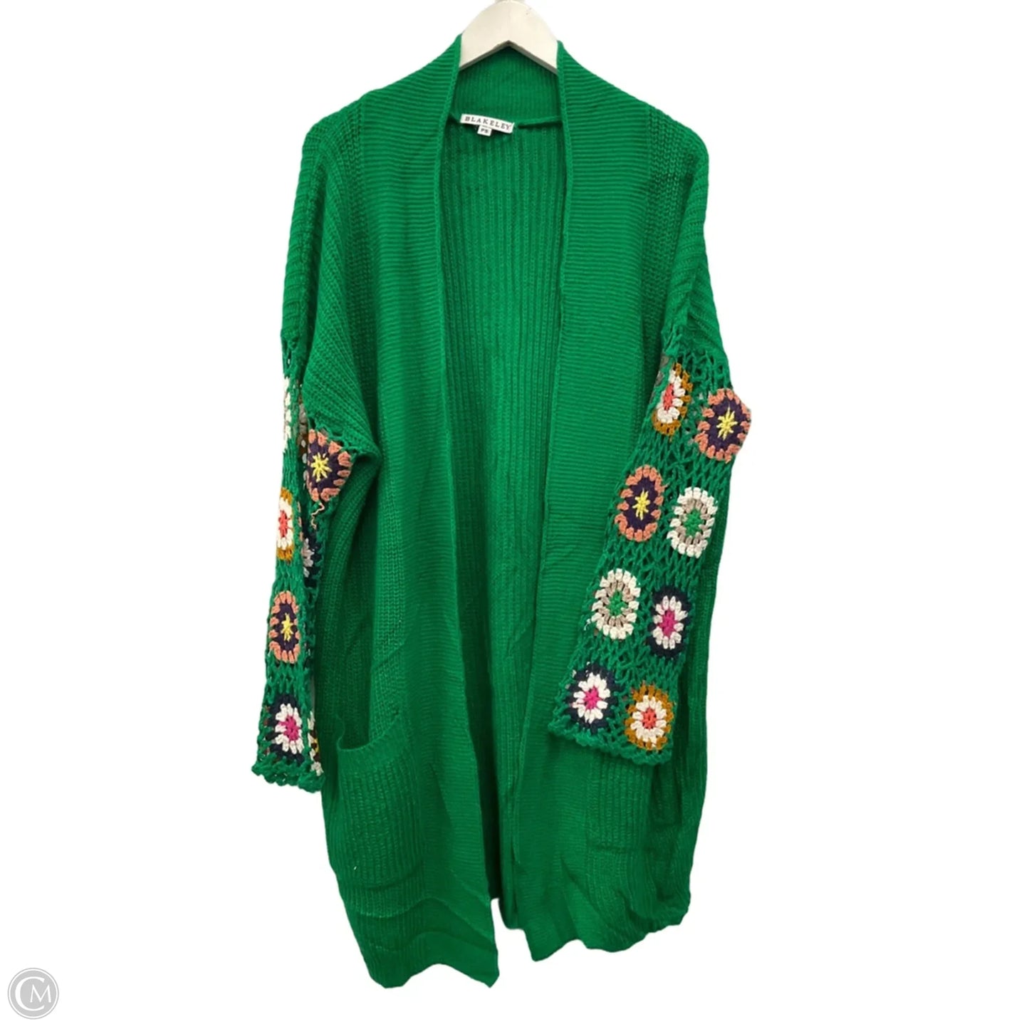 Sweater Cardigan By Blakeley In Green, Size: 3x