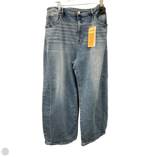 Jeans Wide Leg By Risen In Blue Denim, Size: 22