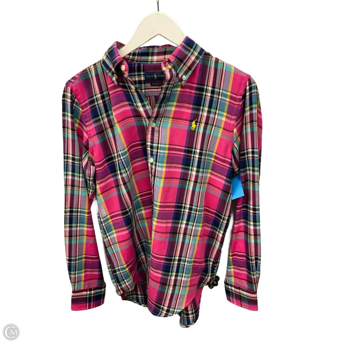 Top Long Sleeve By Lauren By Ralph Lauren In Multi-colored, Size: M