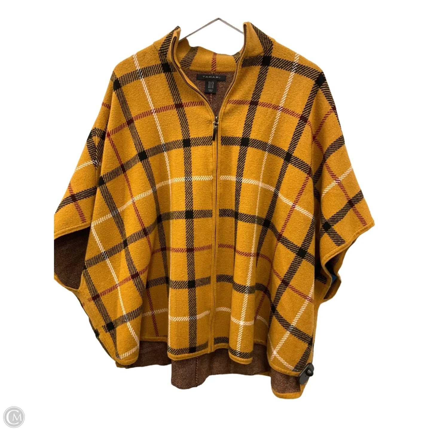 Poncho By Tahari In Yellow, Size: L