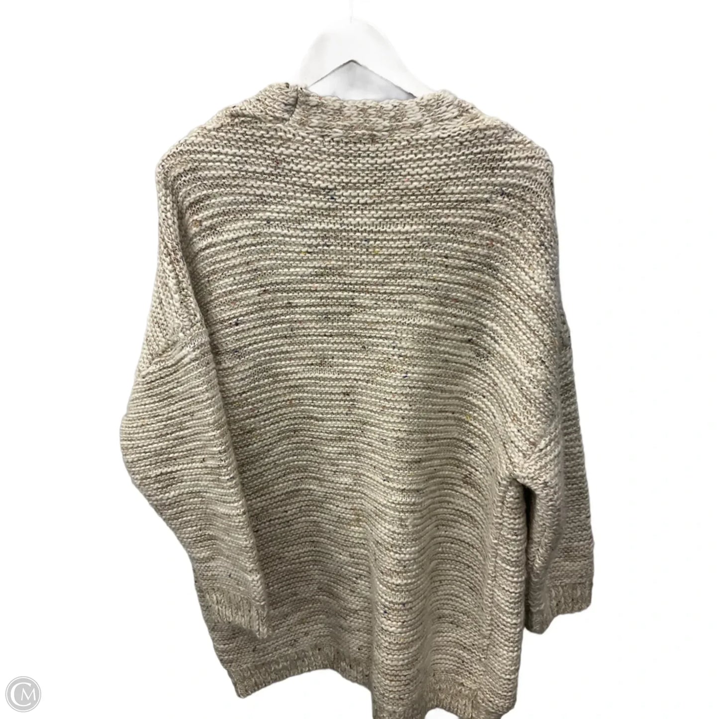 Sweater Cardigan By Zara In Cream, Size: M
