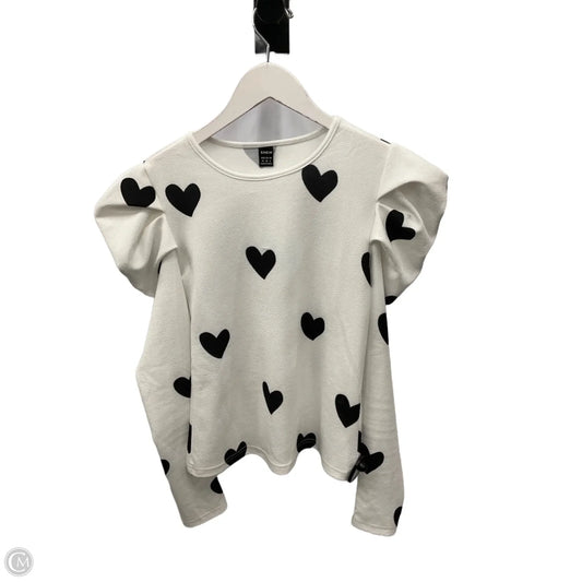 Top Long Sleeve By Shein In White, Size: S