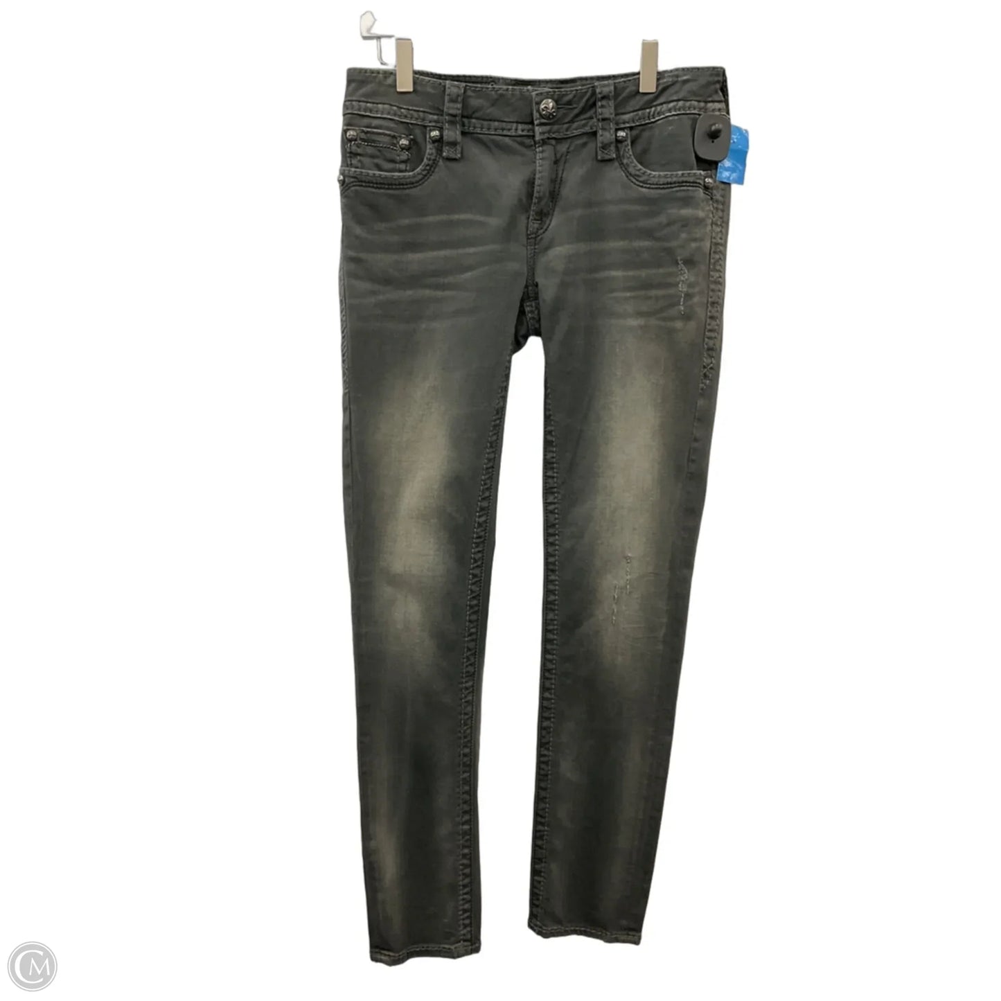 Jeans Skinny By Rock Revival In Grey, Size: 8