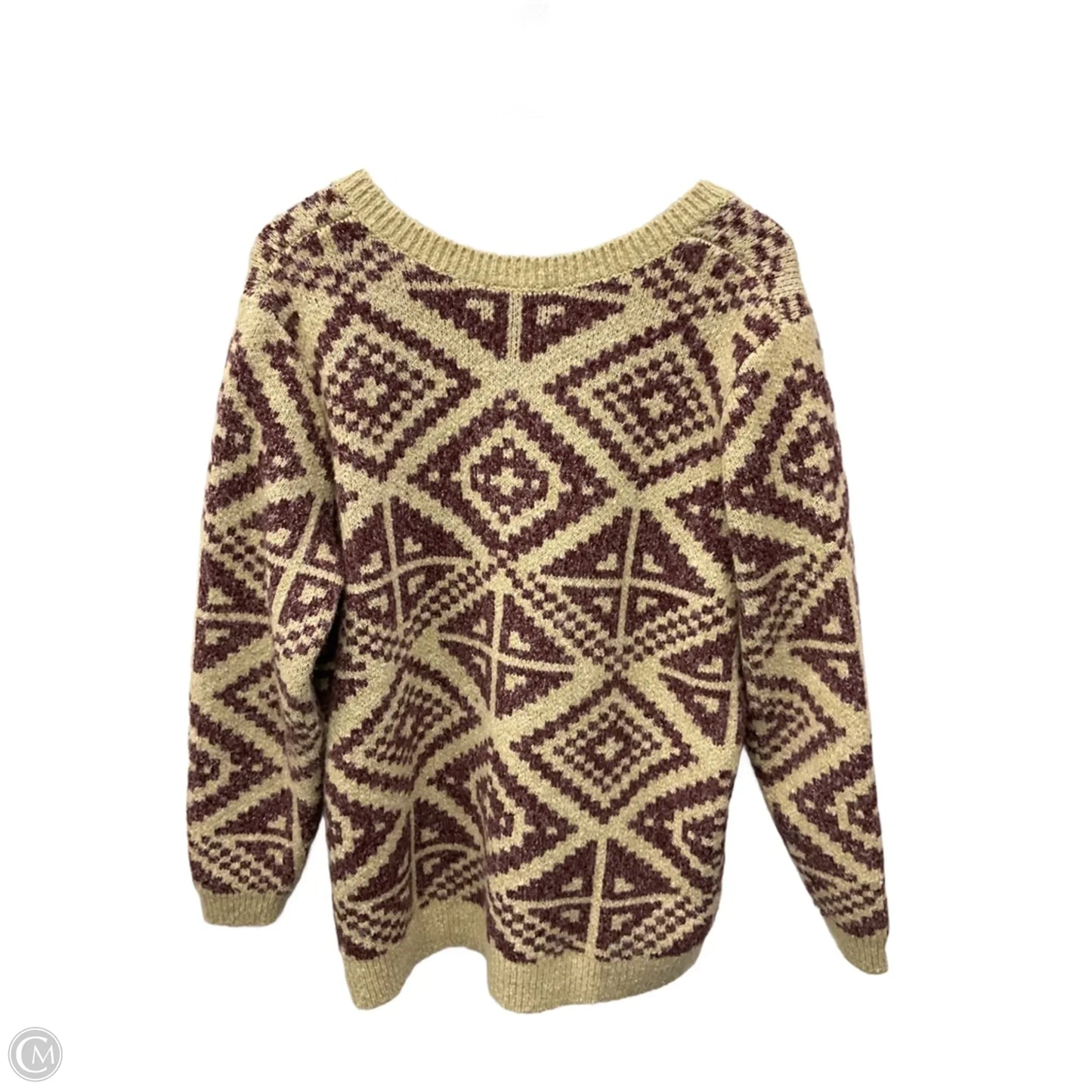 Sweater By Belle By Kim Gravel In Beige, Size: L