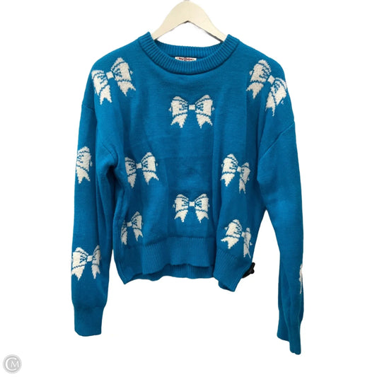 Sweater By Poof In Blue, Size: M