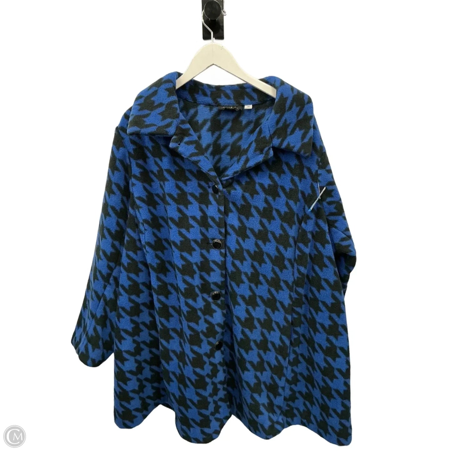 Jacket Fleece By Bob Mackie Qvc In Blue, Size: 3x