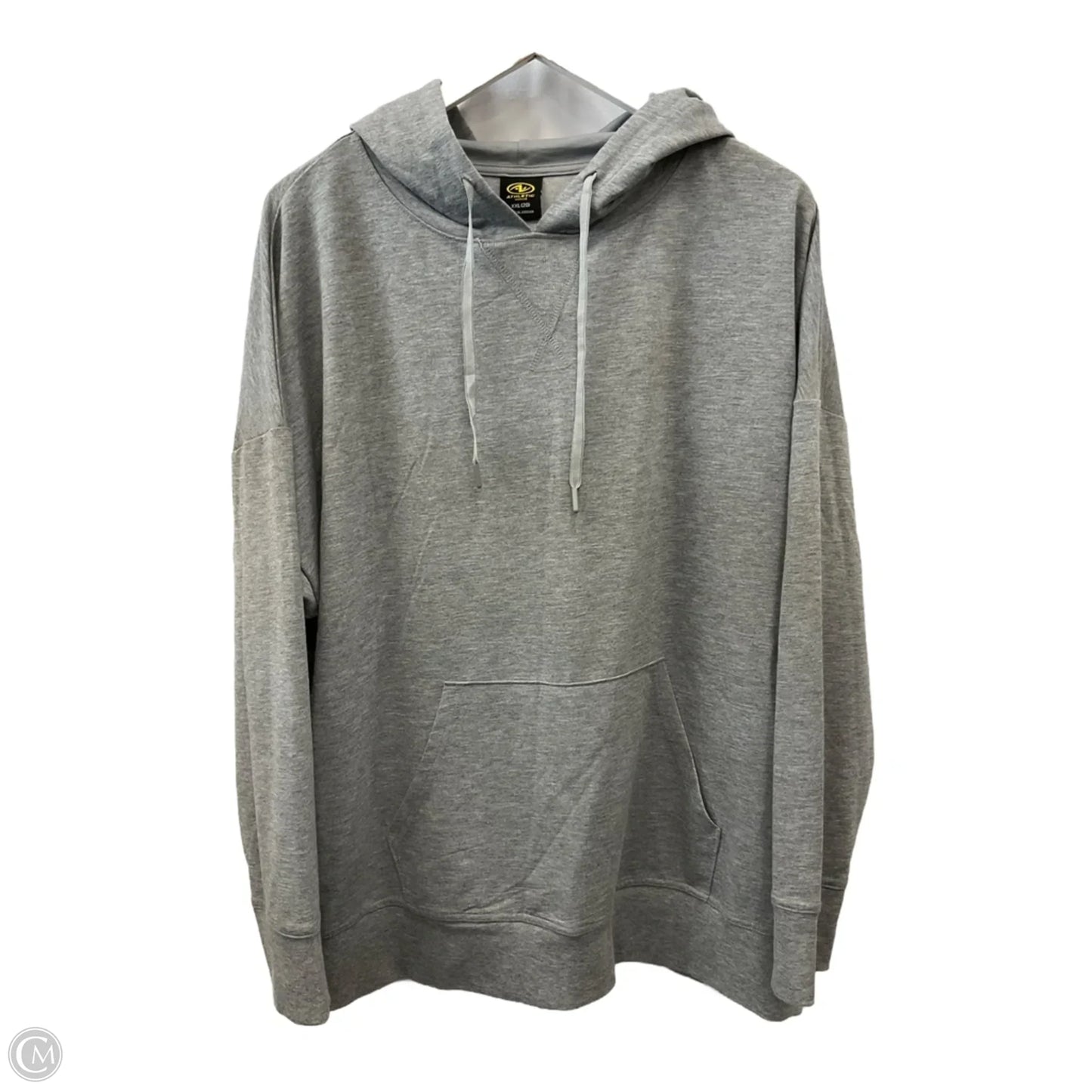 Athletic Sweatshirt Hoodie By Athletic Works In Grey, Size: Xxl