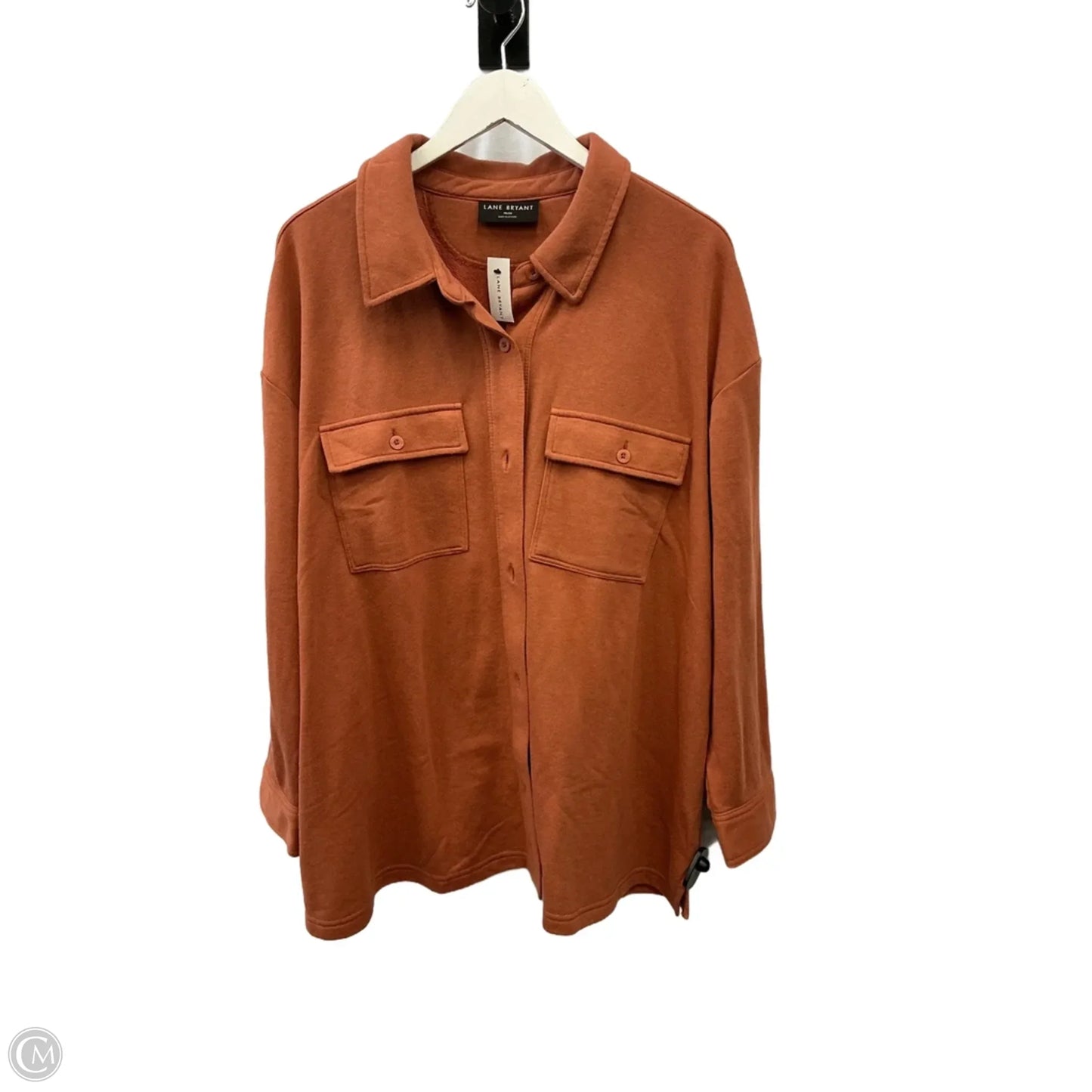 Top Long Sleeve By Lane Bryant In Orange, Size: 2x
