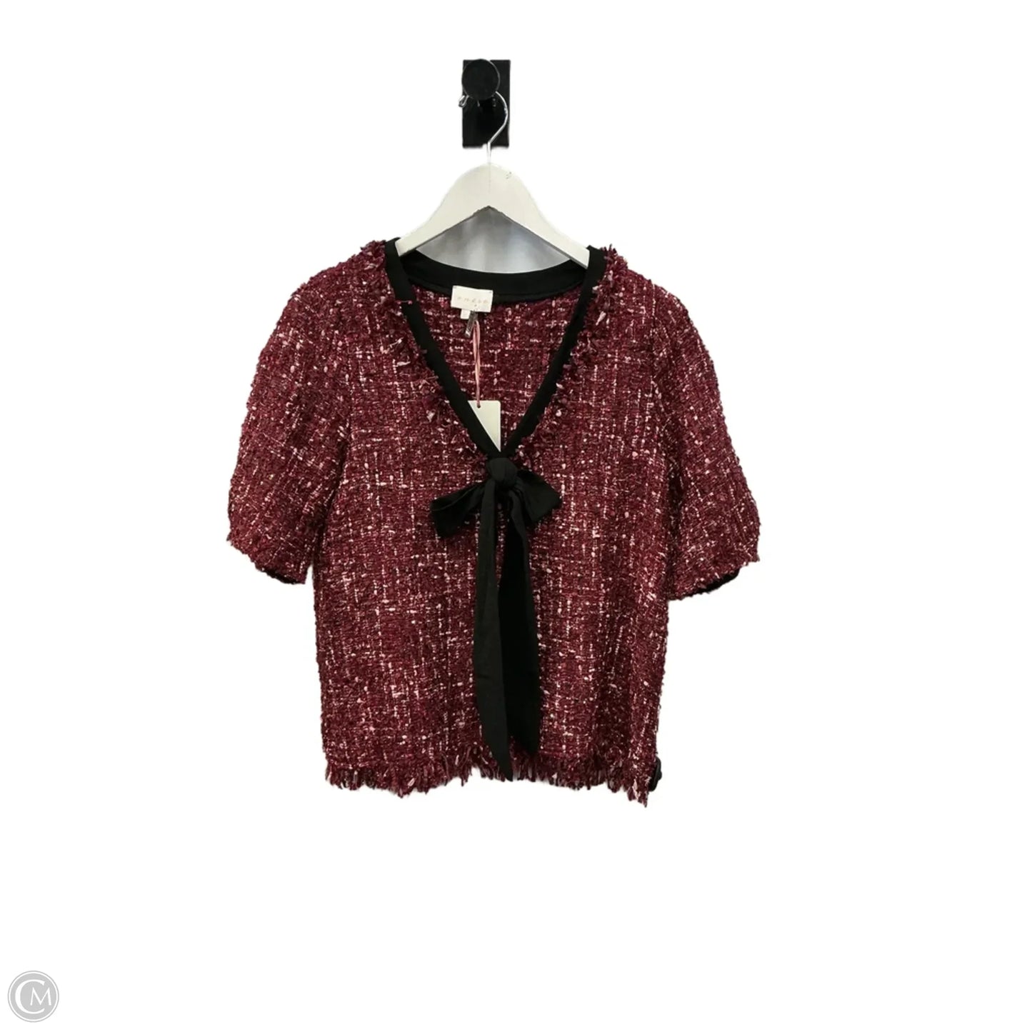 Top Short Sleeve By Entro In Red, Size: S