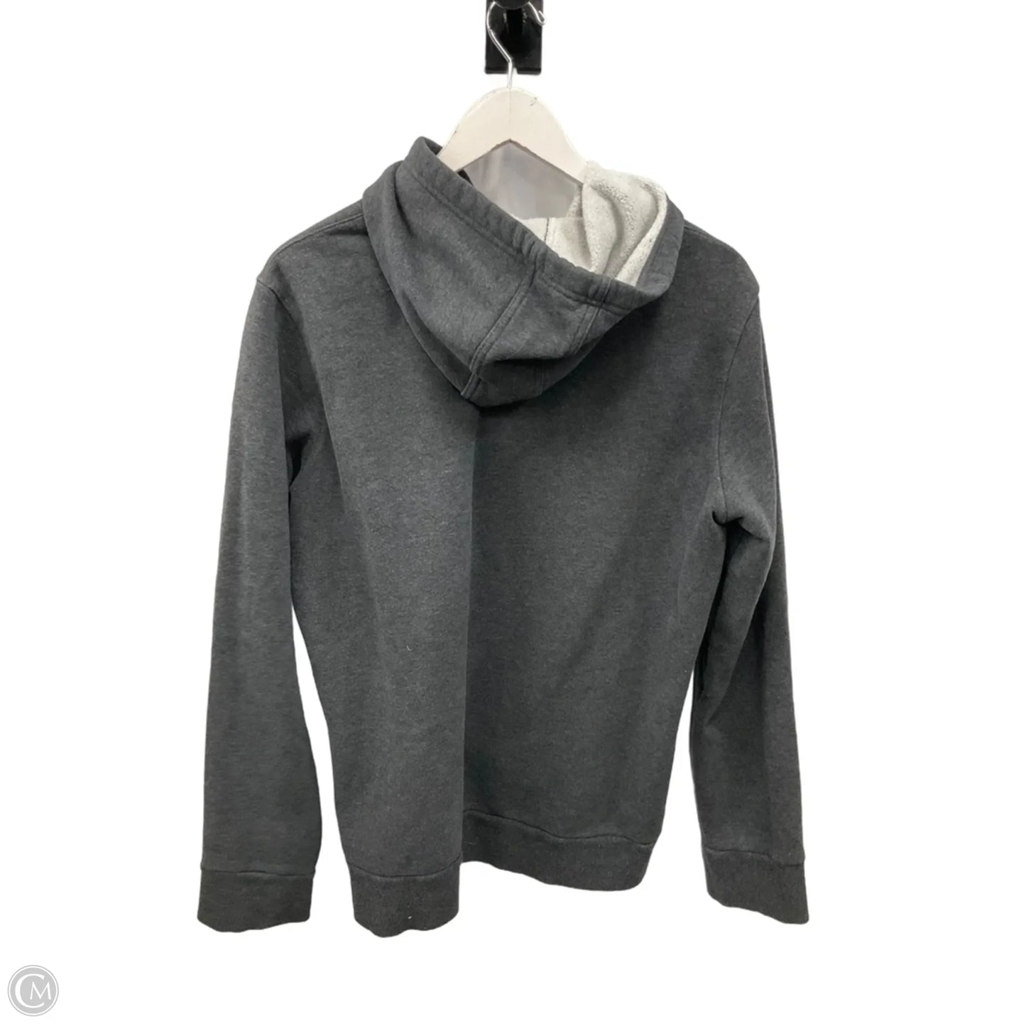 Athletic Sweatshirt Hoodie By Adidas In Grey, Size: Xl