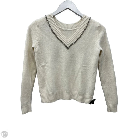 Sweater By Clothes Mentor In Cream, Size: Xs
