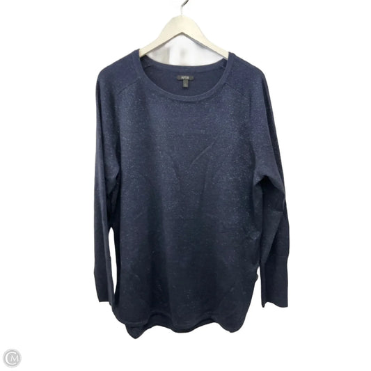 Top Long Sleeve By Apt 9 In Blue, Size: Xl