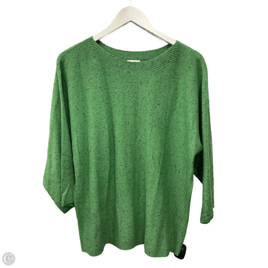 Top 3/4 Sleeve By J. Jill In Green, Size: M