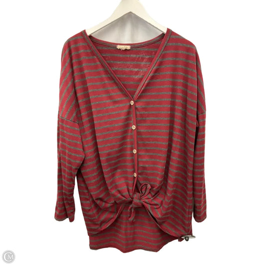 Top Long Sleeve By Sweet Lovely In Red, Size: 3x