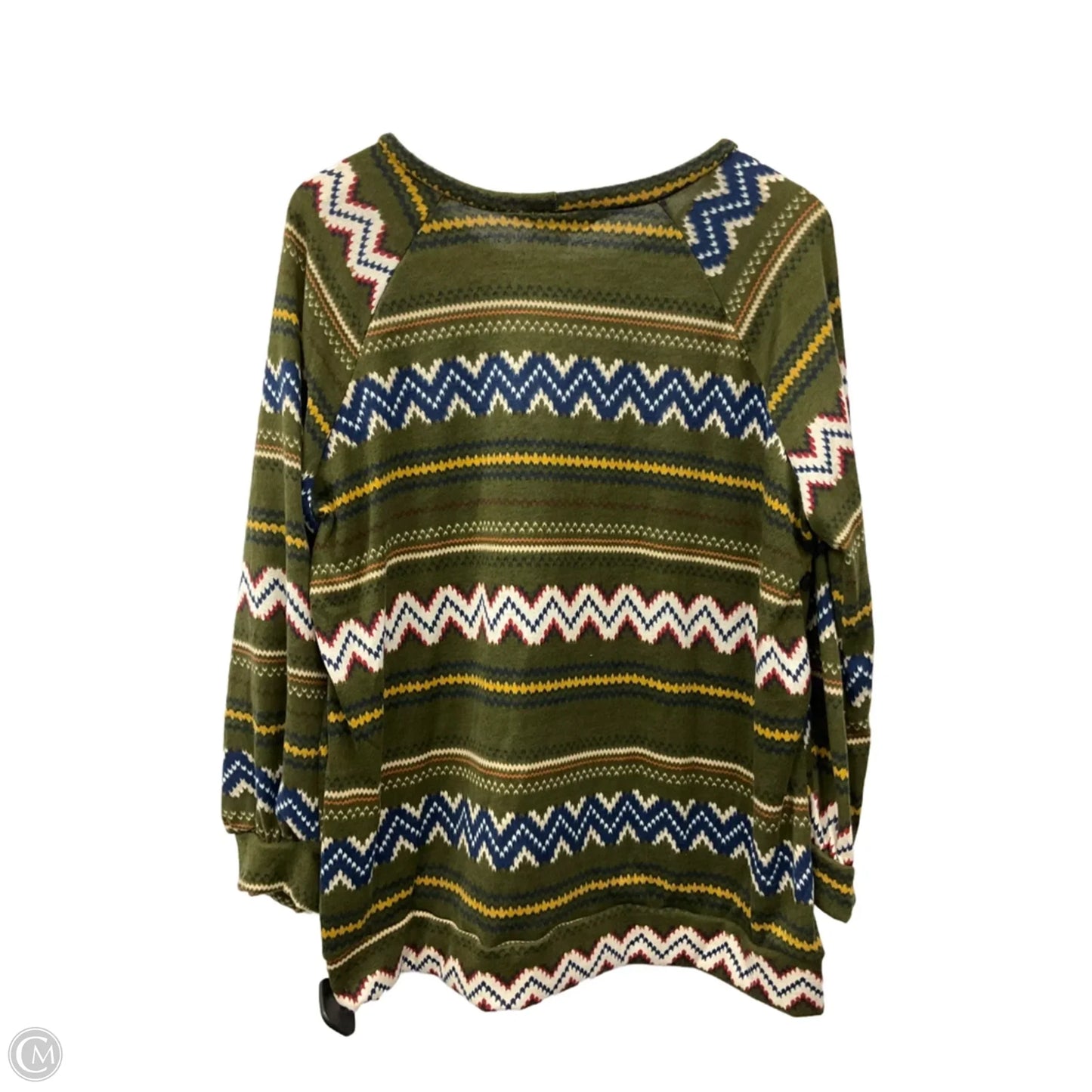 Top Long Sleeve By Sweet Lovely In Green, Size: 1x