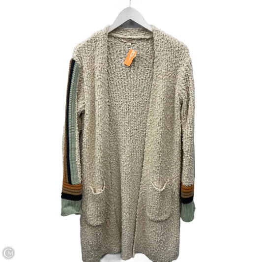 Sweater Cardigan By Mystree In Cream, Size: L