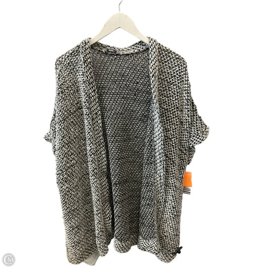 Cardigan By Ophelia Roe In Black & White, Size: 2x