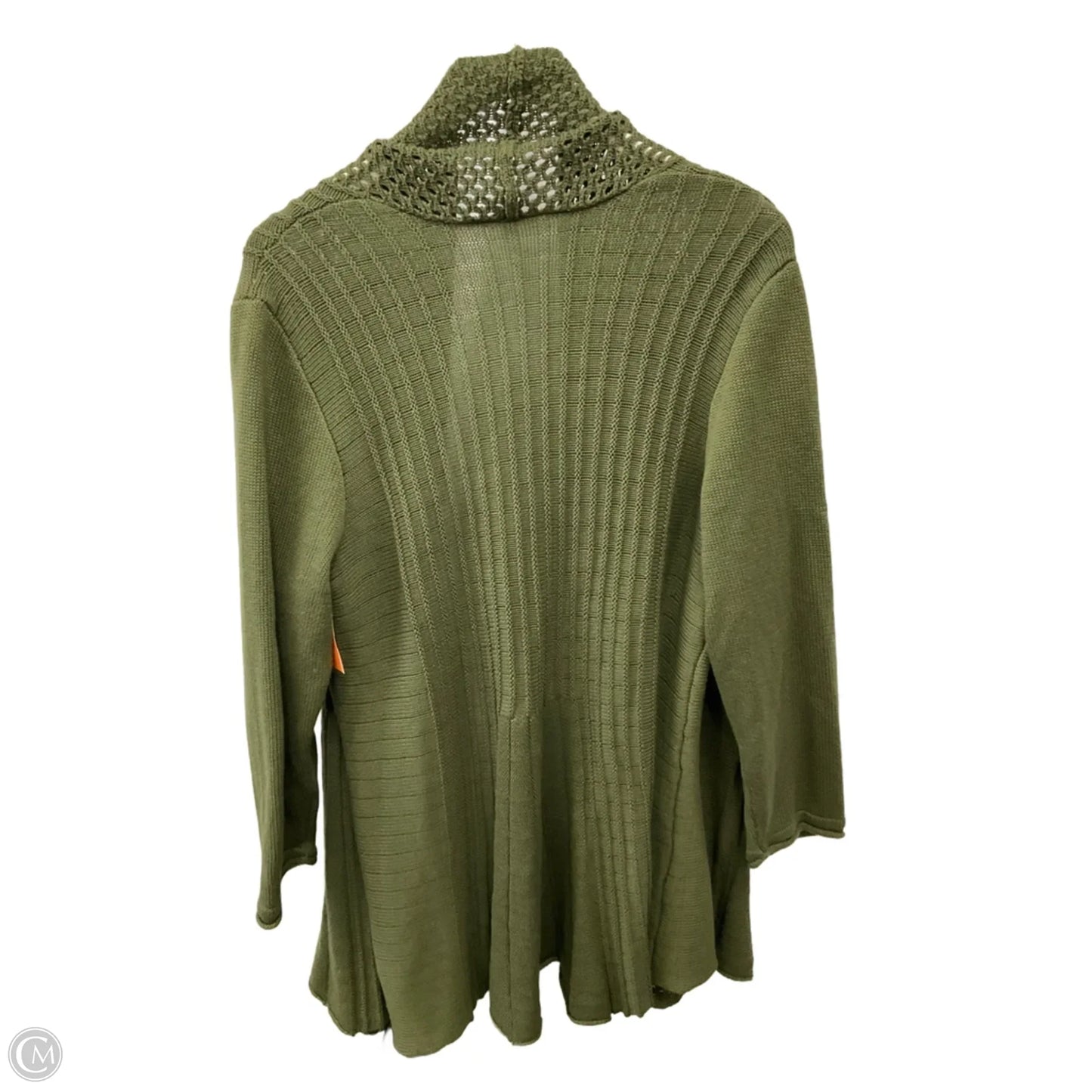 Sweater Cardigan By Ny Collection In Green, Size: 2x