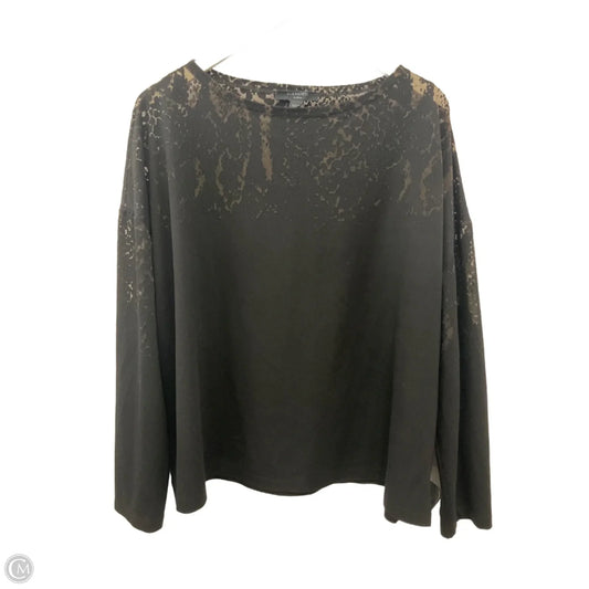 Top Long Sleeve Designer By All Saints In Black, Size: L