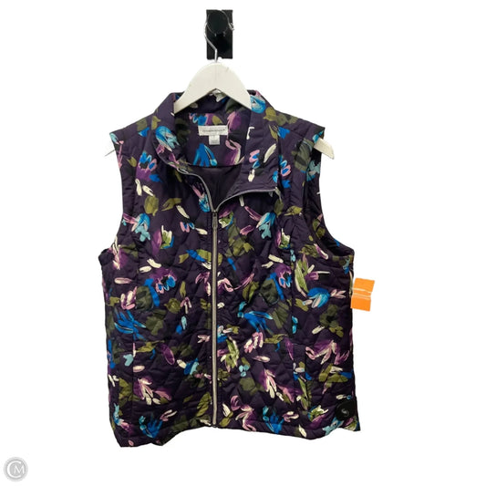 Vest Puffer & Quilted By Christopher And Banks In Purple, Size: Xl