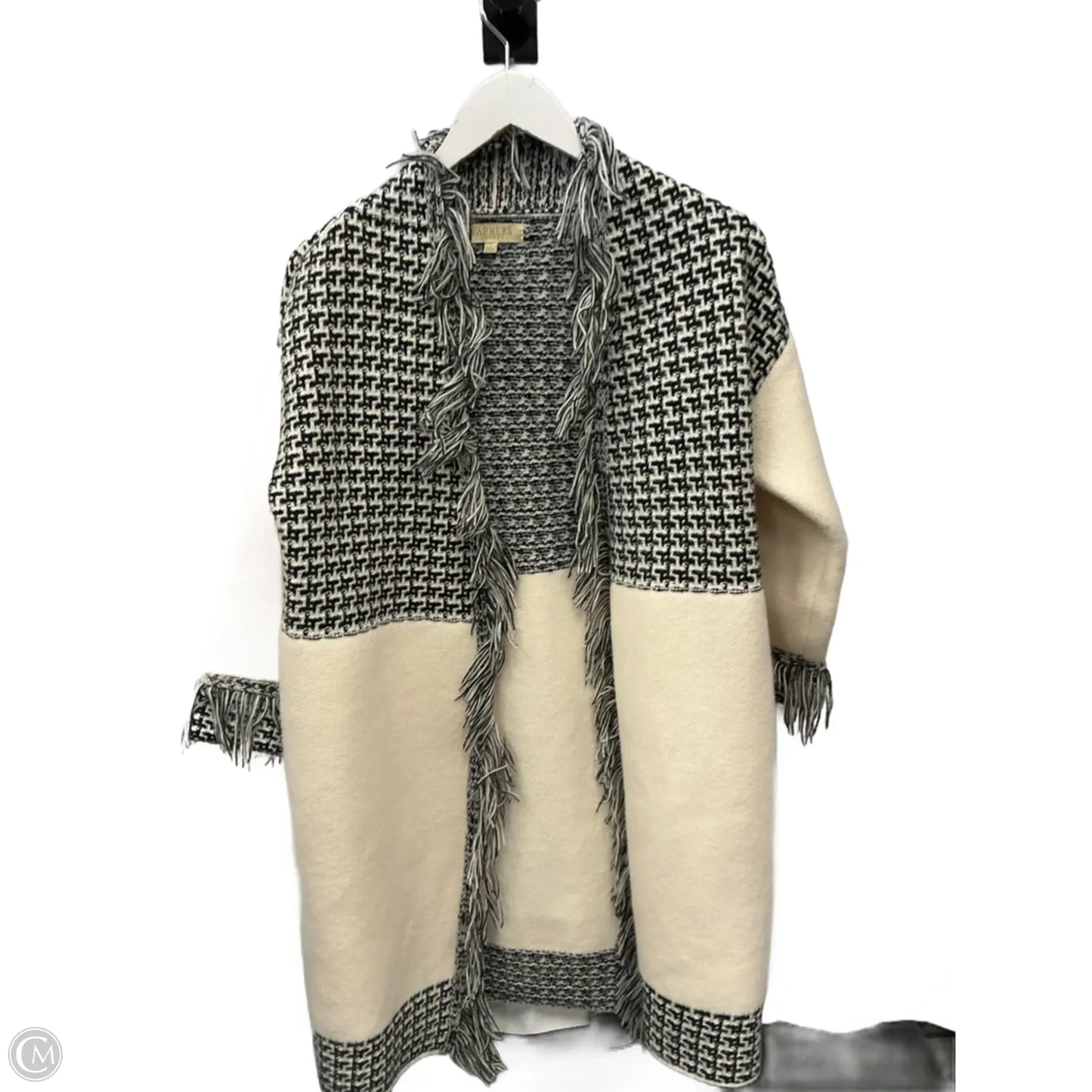 Sweater Cardigan By Clothes Mentor In Cream, Size: S