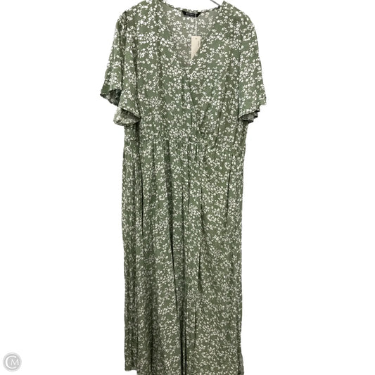 Dress Casual Midi By Bloomchic In Green, Size: 3x