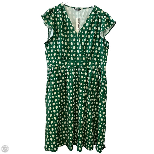 Dress Casual Midi By Bloomchic In Green, Size: 3x
