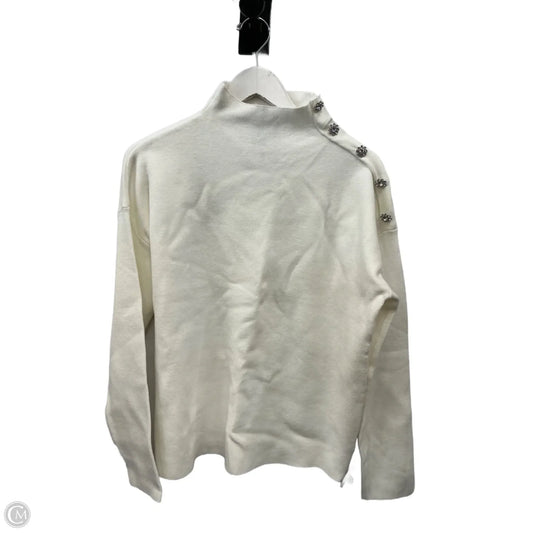 Top Long Sleeve By Tahari In White, Size: L