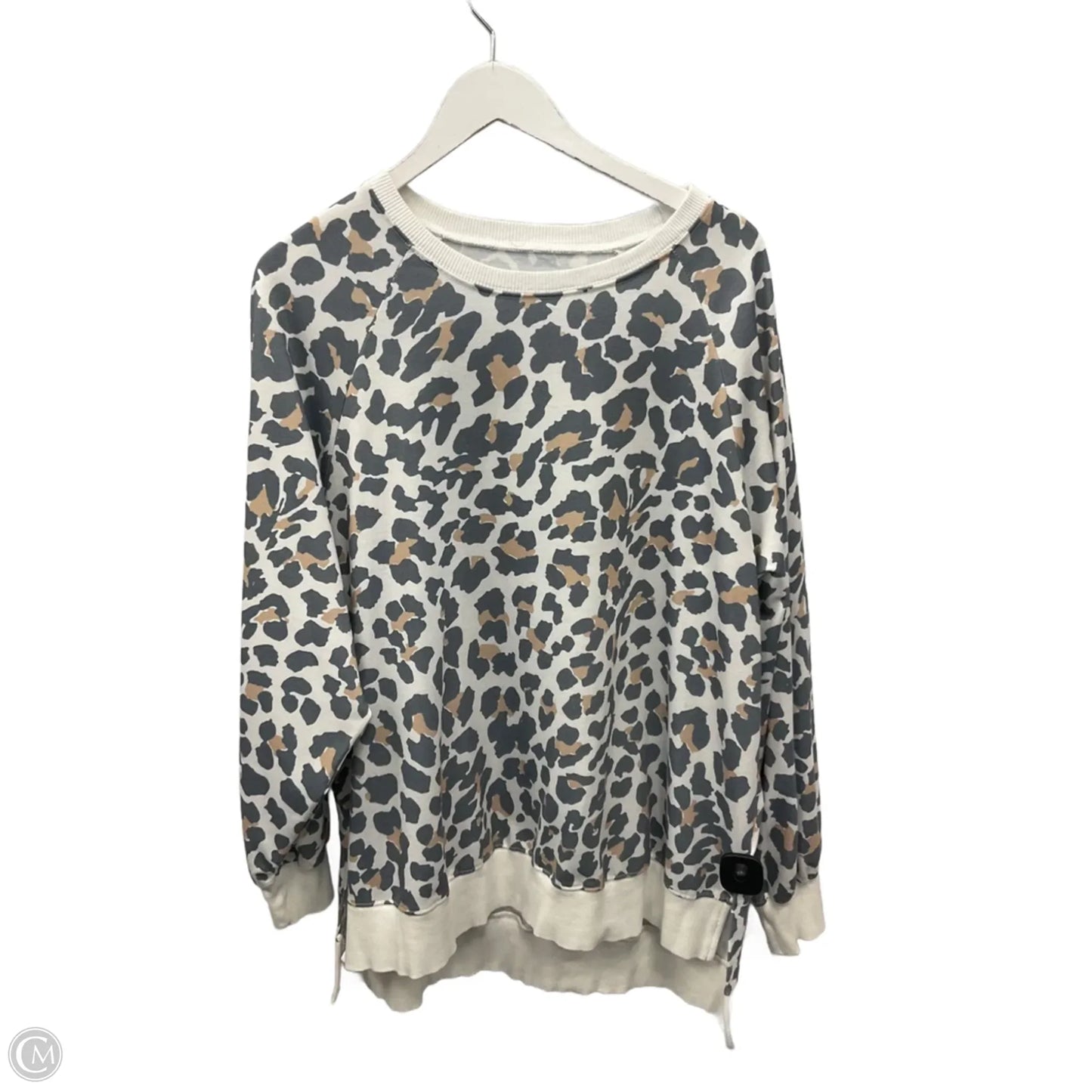 Top Long Sleeve By Clothes Mentor In Animal Print, Size: Xl