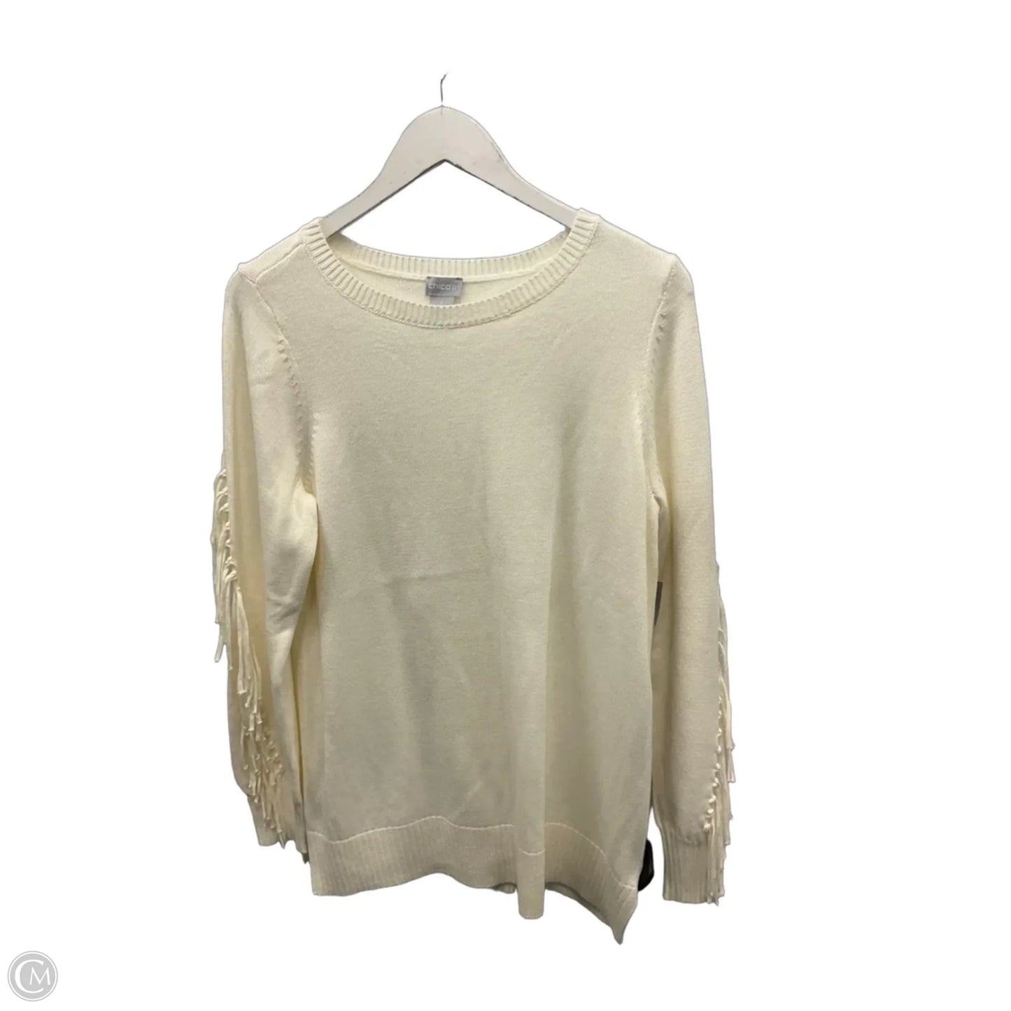 Sweater By Chicos In Cream, Size: M
