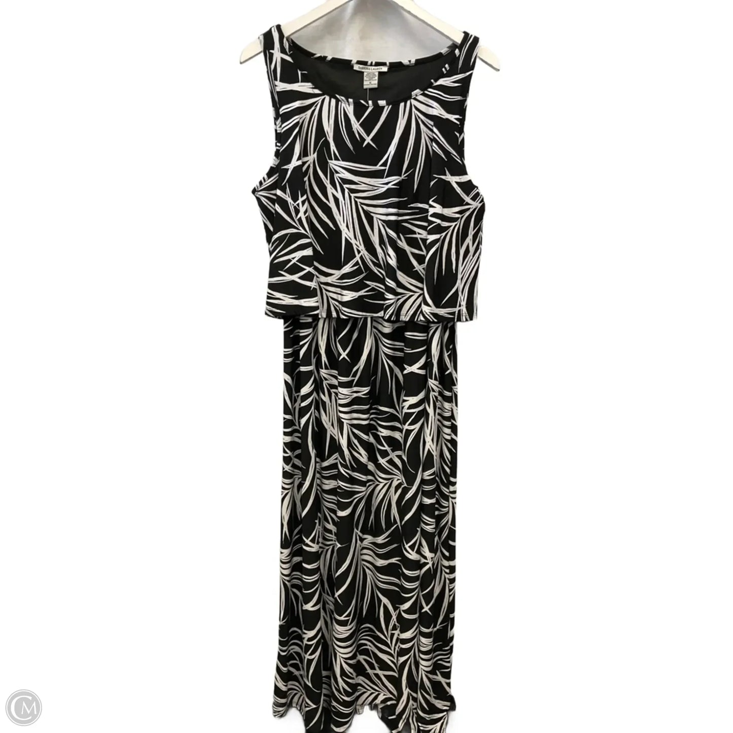 Dress Casual Midi By Cme In Black & White, Size: Xl