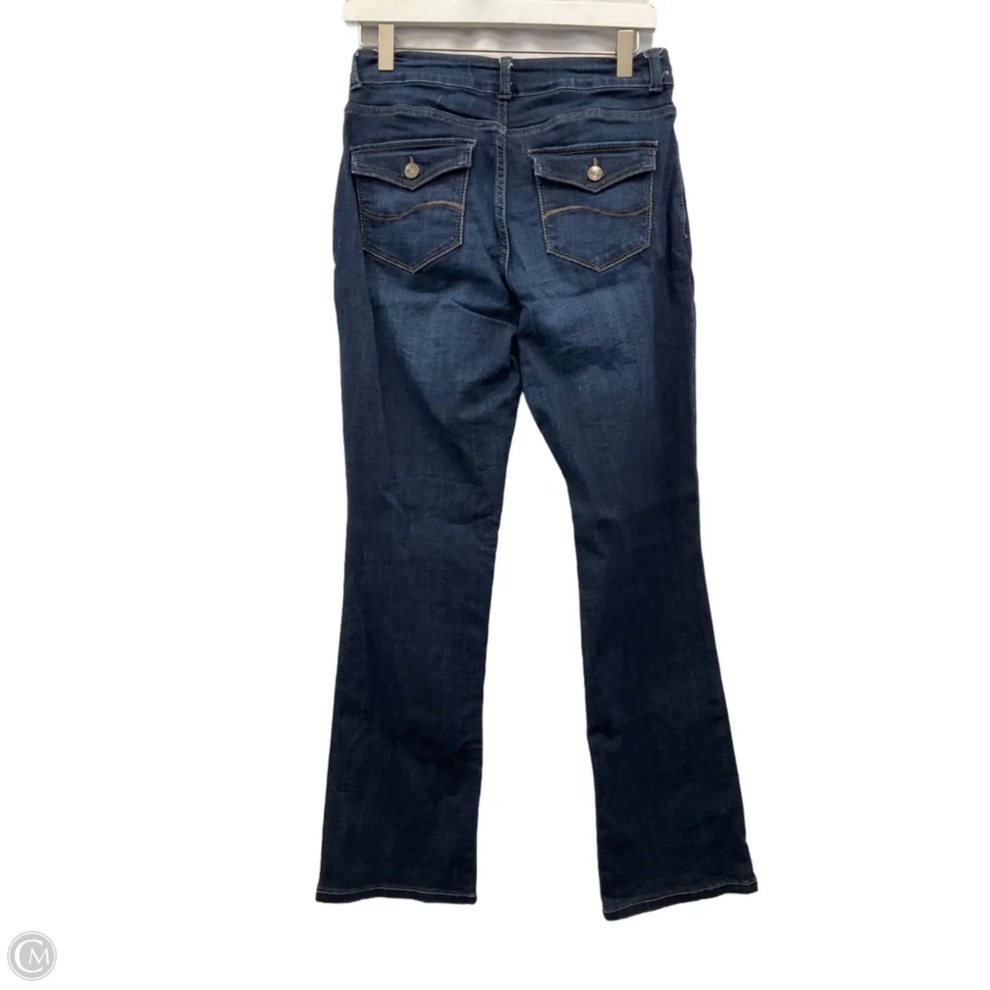 Jeans Boot Cut By Lee In Blue Denim, Size: 4