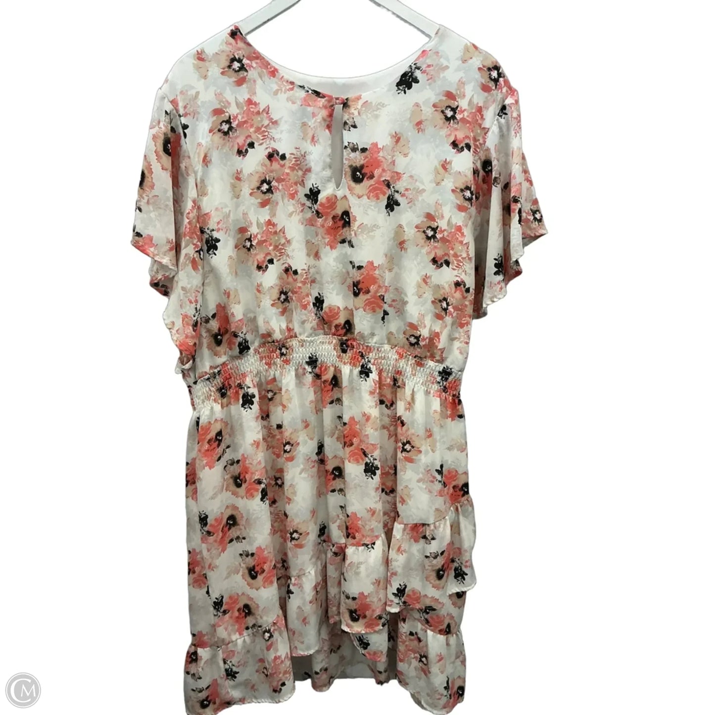 Dress Casual Short By Massini In Peach, Size: 3x