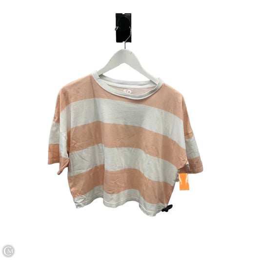 Top Short Sleeve By So In Peach, Size: M