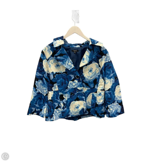 Blazer By Rafaella In Blue, Size: Xl